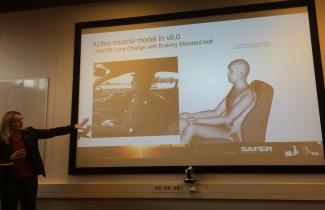 SAFER's unique occupant protection presented by Lotta Jakobsson.